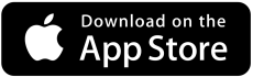Black and white "Download on the App Store" button with the Apple logo on the left and text on the right&mdash;perfect for those looking to book grooming services effortlessly.